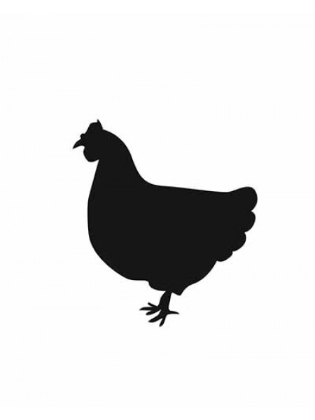 Меловой ценник формата А6 "Курица"