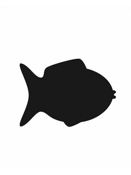 Меловой ценник формата А6 " Рыбка"