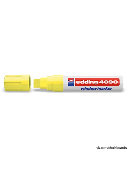Меловой маркер Edding 4-15мм желтый