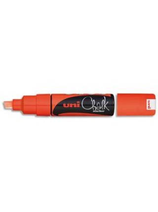 Маркер меловой Uni Chalk (8мм) Оранжевый неон