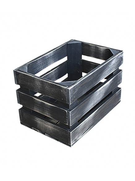 Деревянный ящик бокс 30x21x20 Черный декоративный для хранения.